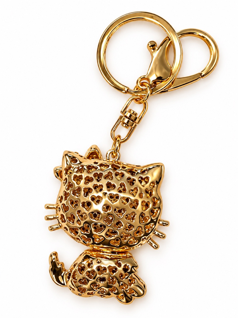 Charmmy Kitty Rhinestone Keychain Charm.NWT - Picture 2 of 2